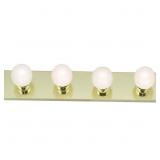 NUVO 24 IN. 4-LIGHT POLISHED BRASS VANITY LIGHT WI