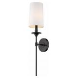 $114 Z-LITE 1 LIGHT WALL SCONCE 807-1S-MB, MATTE B