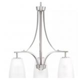 $177 LEAP COLLECTION 3-LIGHT BRUSHED NICKEL ETCHED