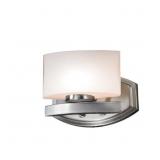$124 IULIA 1-LIGHT BRUSHED NICKEL HALOGEN BATH VAN