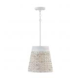 $258 TALLULAH 1-LIGHT SMALL PENDANT W/ MANGO WOOD