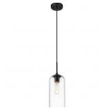 $104 Z-LITE MONTY 1 - LIGHT PENDANT IN MATTE BLACK