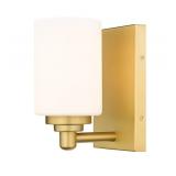 Z-LITE SOLEDAD 4.5-IN 1-LIGHT BRUSHED GOLD LED, TR