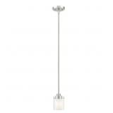 BAXTER 1 LIGHT BRUSHED NICKEL MINI PENDANT
