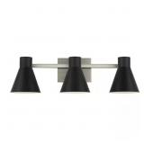 $126 TOWNER 25 IN. 3-LIGHT BRUSHED NICKEL MODERN C