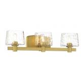 $180 MINKA LAVERY DRYSDALE 23.5-IN 3-LIGHT POLISHE