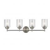 $160 KICHLER WINSLOW 4-LIGHT NICKEL TRANSITIONAL V