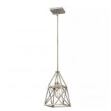 $172 TRESTLE 100-WATT 1-LIGHT ANTIQUE SILVER CAGE