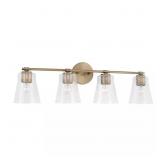 $198 32 IN. W X 9.5 IN. H 4-LIGHT VANITY LIGHT IN