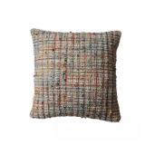 MANY-COLORED POLYESTER 18 IN. X 18 IN. WOVEN ACRYL