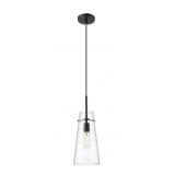 $112 Z-LITE KIRA MATTE BLACK TRANSITIONAL CLEAR GL