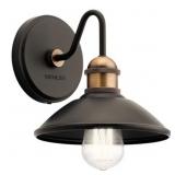 KICHLER LIGHTING CLYDE 1 - LIGHT SCONCE IN OLDE BR