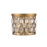 $354 11.5 IN. 2-LIGHT HEIRLOOM BRASS FLUSH MOUNT W