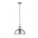 $264 Z-LITE MELANGE 1 - LIGHT PENDANT IN BRUSHED N
