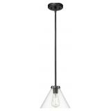 ML LIGHTING ALIZA 1-LIGHT PENDANT LIGHT MATTE BLAC