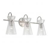 $278 CAPITAL LIGHTING MILA 3 - LIGHT VANITY IN POL