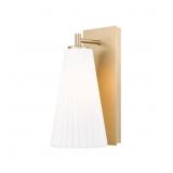$152 FARRELL 1-LIGHT MODERN GOLD WALL SCONCE WITH