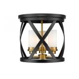 $157 Z-LITE HARPER MATTE BLACK MODERN/CONTEMPORARY