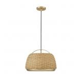 $240 1-LIGHT 16.5 IN. VINTAGE BRASS PENDANT-LIGHT
