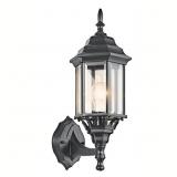 KICHLER CHESAPEAKE 1-LIGHT 17-IN H BLACK OUTDOOR W