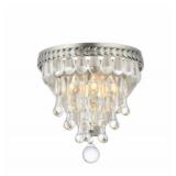 $202 NORDIC 9" TALL WALL SCONCE WITH CLEAR ROYAL C
