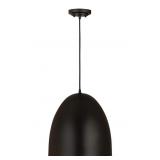 $294 Z-LITE Z STUDIO DOME PENDANT 3-LIGHT MATTE BL
