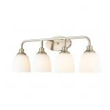 $140 ALBERTA 30 IN. 4-LIGHT MODERN GOLD VANITY LIG