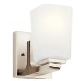 KICHLER ROEHM 4.5-IN 1-LIGHT POLISHED NICKEL TRANS