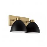 $126 16.50 IN. W X 8 IN. H 2-LIGHT VANITY IN AGED