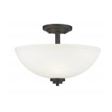Z-LITE ASHTON 1-LIGHT 15.75-IN MATTE BRONZE SEMI F
