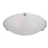 MAXIM LIGHTING MALAGA 3-LIGHT SATIN NICKEL FLUSH M