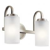 $125 KICHLER LIGHTING KENNEWICK 2 - LIGHT VANITY I
