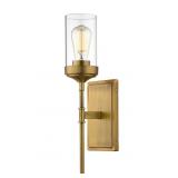 Z-LITE CALLIOPE 4.5-IN 1-LIGHT BRUSHED BRASS MODER