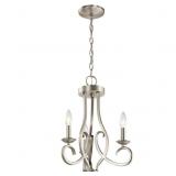 $170 KICHLER ANIA 3-LIGHT BRUSHED NICKEL TRADITION