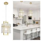 IKK GOLD CRYSTAL PENDANT LIGHT FOR KITCHEN ISLAND,