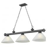 $462 Z-LITE 2306-3BP-AWL14 CORDON BILLIARD PENDANT