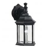 CHESAPEAKE 11.75 IN. 1-LIGHT BLACK OUTDOOR HARDWIR