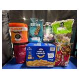 1 LOT (7) ASSORTED OF SNACKS AND COFFEES.