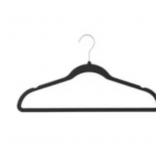 HEAVY DUTY ADULT VELVET HANGERS, BLACK- 50 PACK