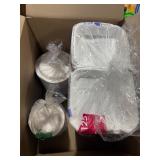 1 LOT OF (3) ASSORTED DISPOSABLE PLATES