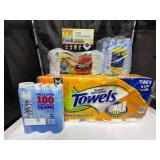 1 LOT (5) ASSORTED PAPER ITEMS AND CLEANING SUPPLI