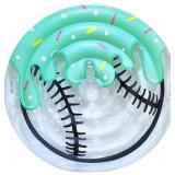 INFLATABLE POOL FLOAT, ICE CREAM DRIP BASEBALL DES