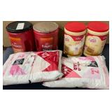 1 LOT OF 2-FOLGERS COFFE,2-NESTLE COFFE CREAMER/2-