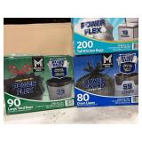1 LOT OF 3-TRASH BAGS (1-39 GAL-90 BAGS