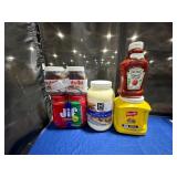 1 LOT (5) ASSORTED OF CONDIMENTS.