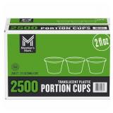 TRANSLUCENT PORTION CUPS 2 FL OZ.2500 CUPS