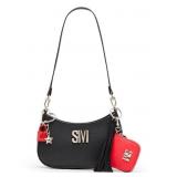 STEVE MADDEN LOGO BLIBBY EMBOSSED CROSSBODY WITH C