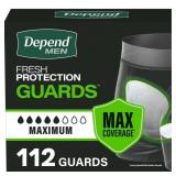 1 LOT OF 2-DEPEND FRESH PROTECTION GUARDS FOR MEN,