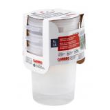 CAMBRO ROUND TRANSLUCENT FOOD CONTAINER WITH LID,