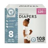 PREMIUM ABSORBENT SOFT BABY DIAPERS ~ SIZE : 8, 46